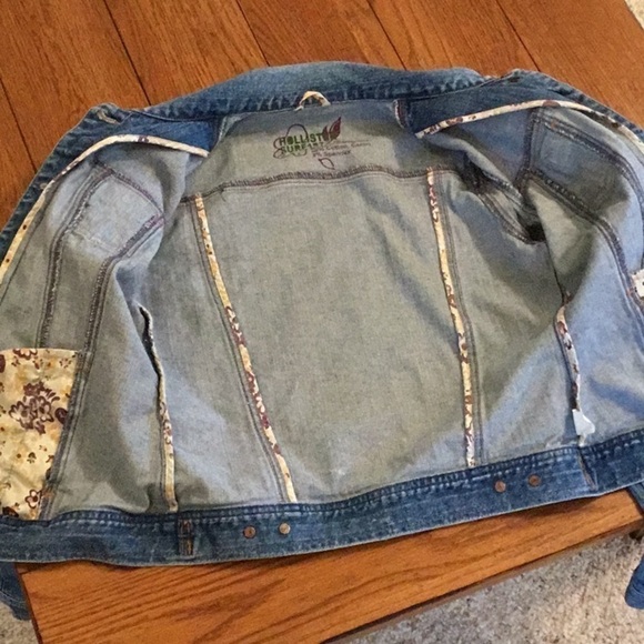 Hollister Surf 1972 Blue Long Sleeve Collared Denim Jacket Size Medium - Picture 10 of 16